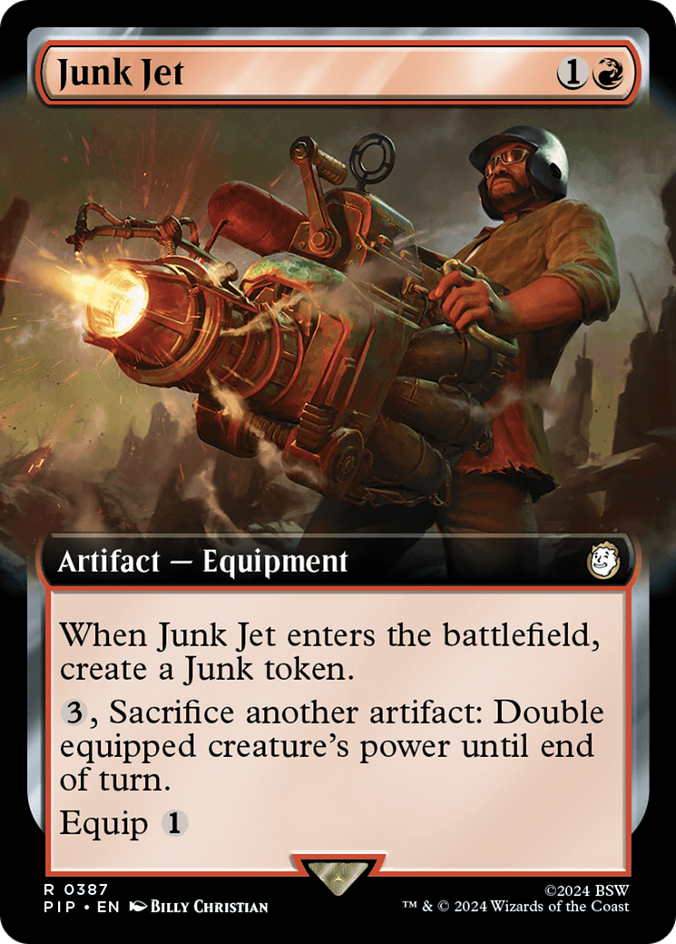 Junk Jet (Extended Art) [Fallout] MTG Single Magic: The Gathering | Red Claw Gaming