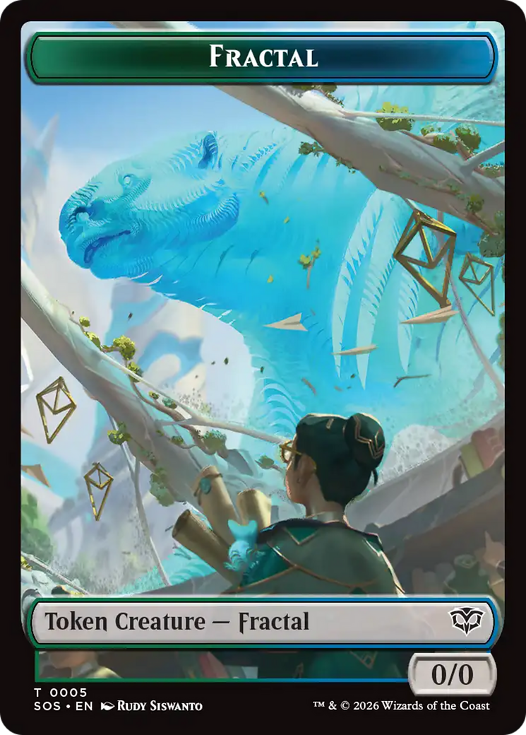 Fractal (0005) // Pest (0009) Double-Sided Token [Secrets of Strixhaven Tokens] | Red Claw Gaming