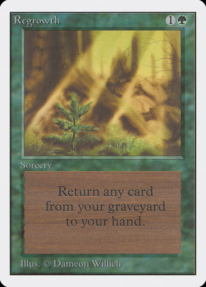 Regrowth [Unlimited Edition] MTG Single Magic: The Gathering | Red Claw Gaming