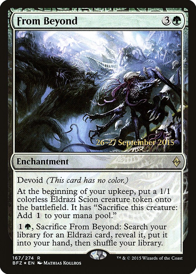 From Beyond [Battle for Zendikar Prerelease Promos] MTG Single Magic: The Gathering | Red Claw Gaming