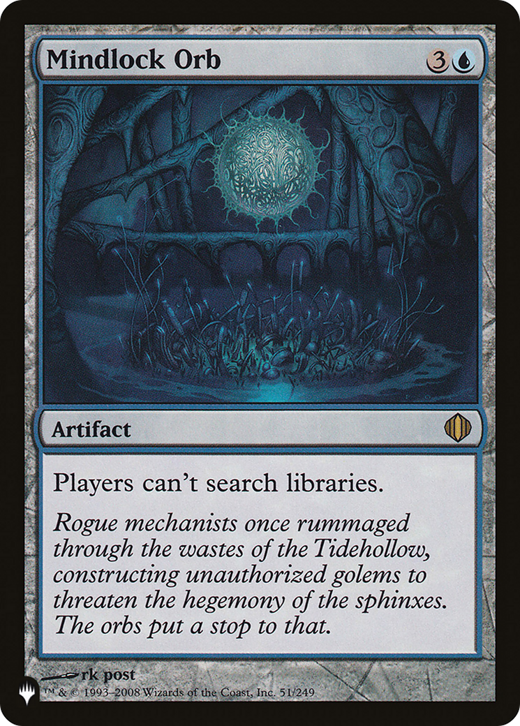 Mindlock Orb [The List] MTG Single Magic: The Gathering | Red Claw Gaming