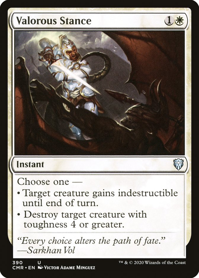 Valorous Stance [Commander Legends] MTG Single Magic: The Gathering | Red Claw Gaming
