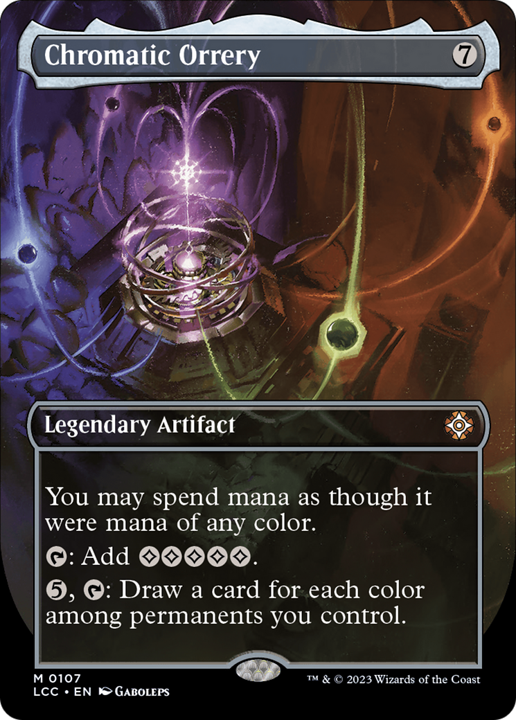 Chromatic Orrery (Borderless) [The Lost Caverns of Ixalan Commander] MTG Single Magic: The Gathering | Red Claw Gaming