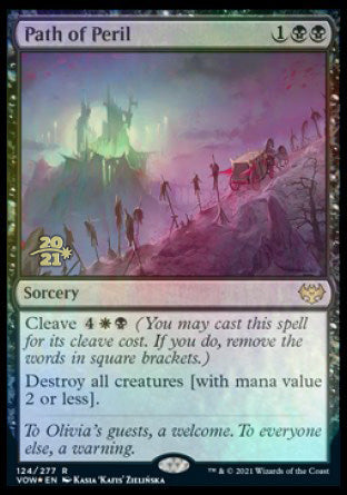 Path of Peril [Innistrad: Crimson Vow Prerelease Promos] MTG Single Magic: The Gathering | Red Claw Gaming