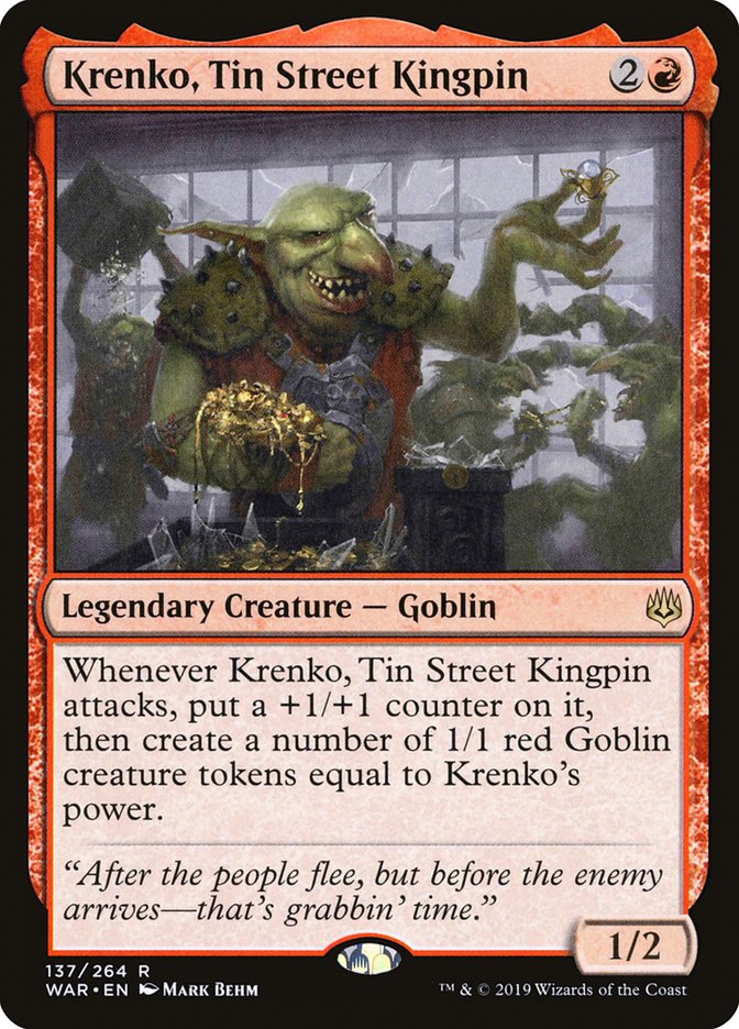 Krenko, Tin Street Kingpin [War of the Spark] MTG Single Magic: The Gathering | Red Claw Gaming