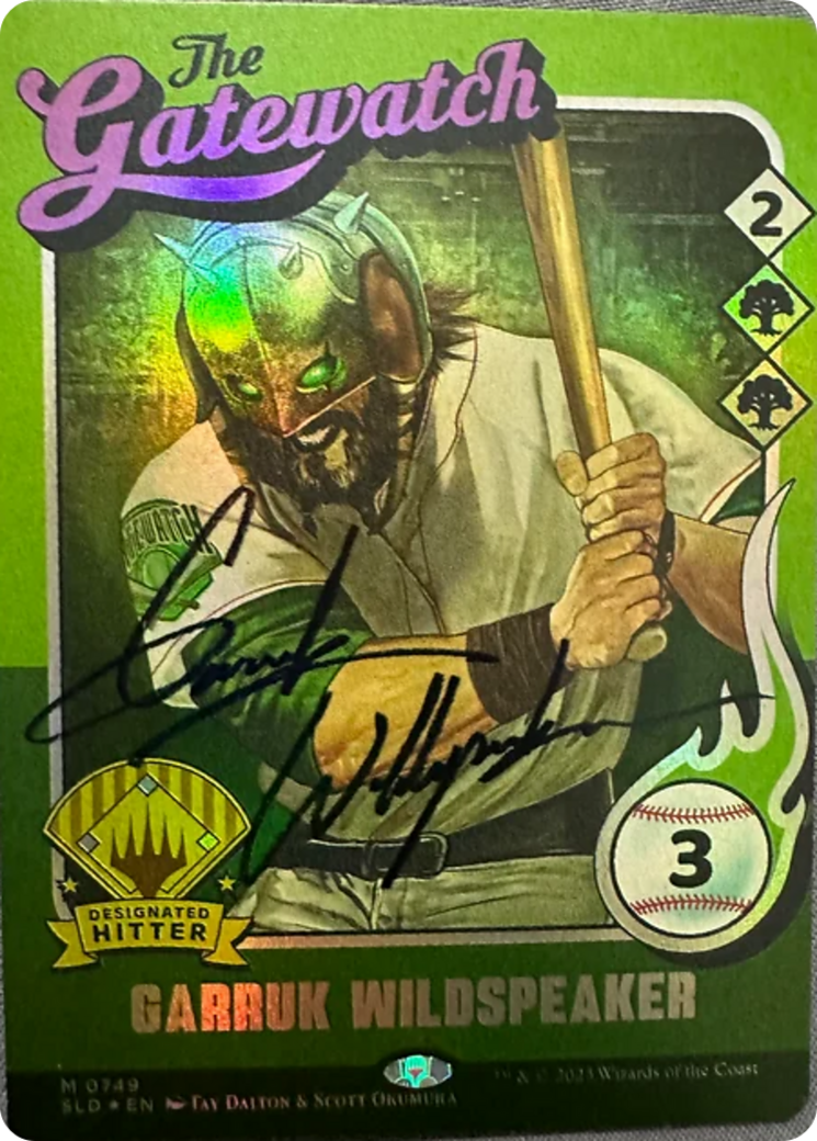 Garruk Wildspeaker (749) (Autographed) [Secret Lair Drop Series] MTG Single Magic: The Gathering | Red Claw Gaming