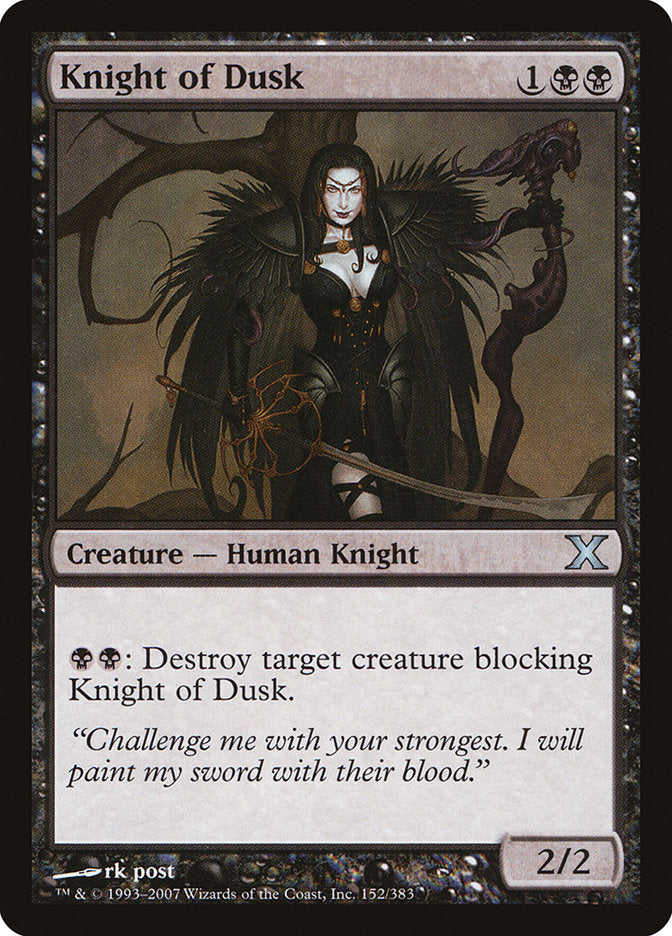 Knight of Dusk [Tenth Edition] MTG Single Magic: The Gathering | Red Claw Gaming