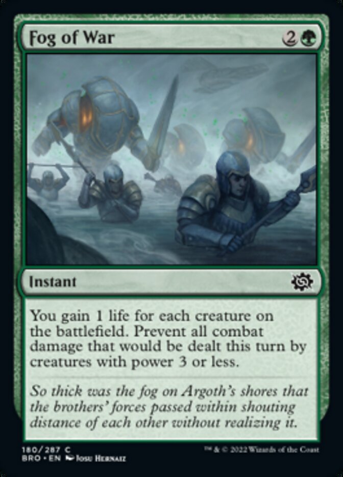 Fog of War [The Brothers' War] MTG Single Magic: The Gathering | Red Claw Gaming