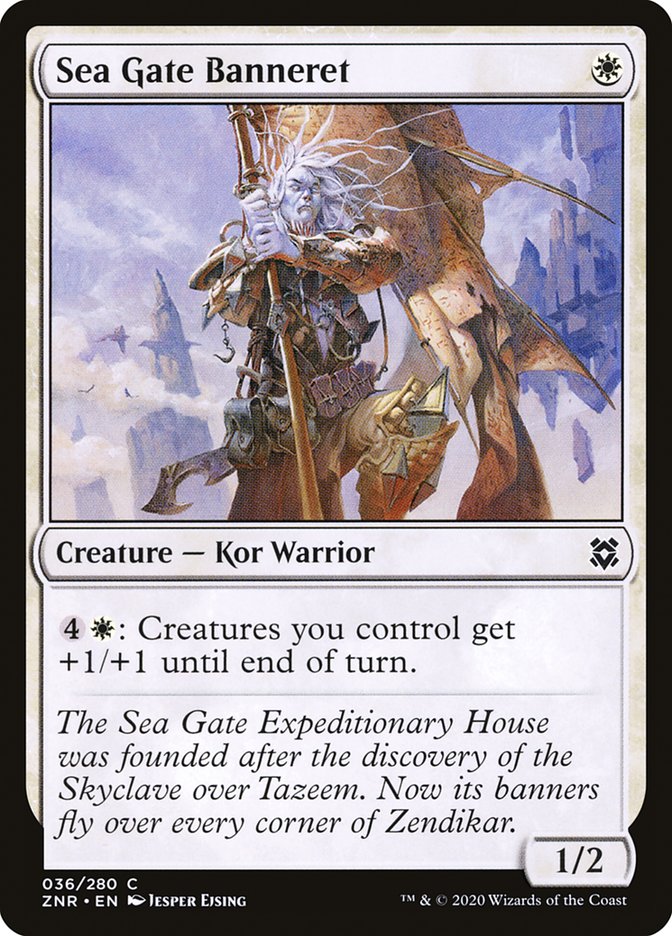 Sea Gate Banneret [Zendikar Rising] MTG Single Magic: The Gathering | Red Claw Gaming