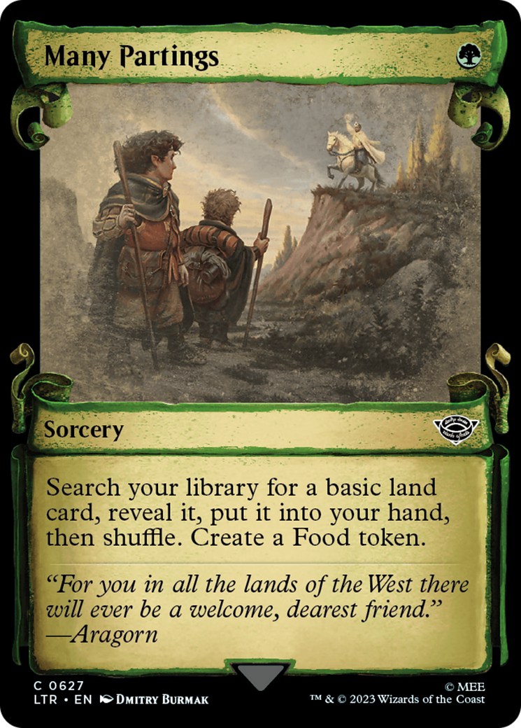 Many Partings [The Lord of the Rings: Tales of Middle-Earth Showcase Scrolls] MTG Single Magic: The Gathering | Red Claw Gaming