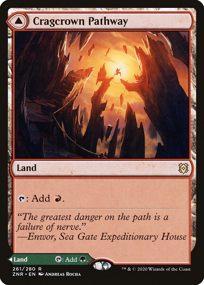 Cragcrown Pathway // Timbercrown Pathway [Zendikar Rising] MTG Single Magic: The Gathering | Red Claw Gaming
