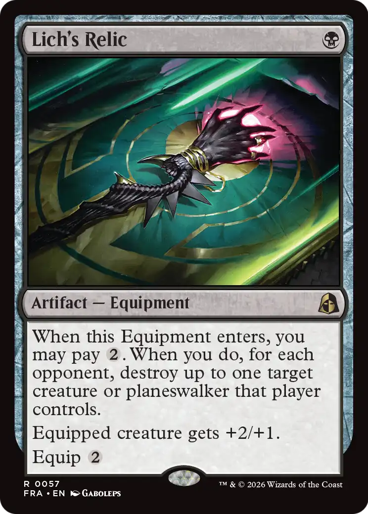 Lich's Relic [Reality Fracture] MTG Single Magic: The Gathering | Red Claw Gaming