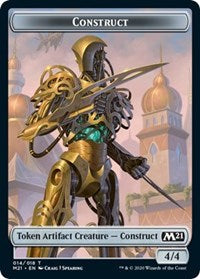 Construct // Soldier Double-Sided Token [Core Set 2021 Tokens] MTG Single Magic: The Gathering | Red Claw Gaming