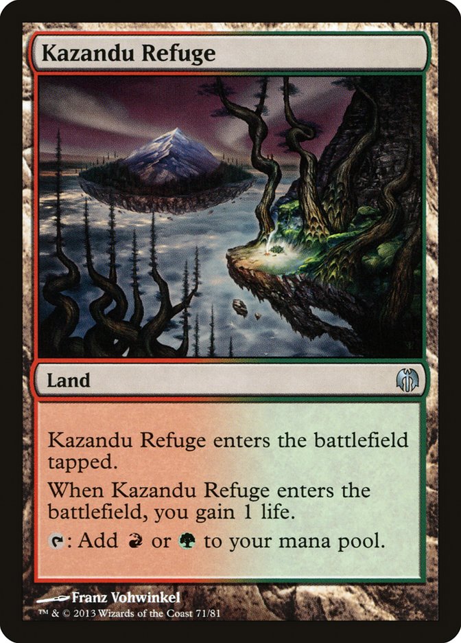 Kazandu Refuge [Duel Decks: Heroes vs. Monsters] MTG Single Magic: The Gathering    | Red Claw Gaming