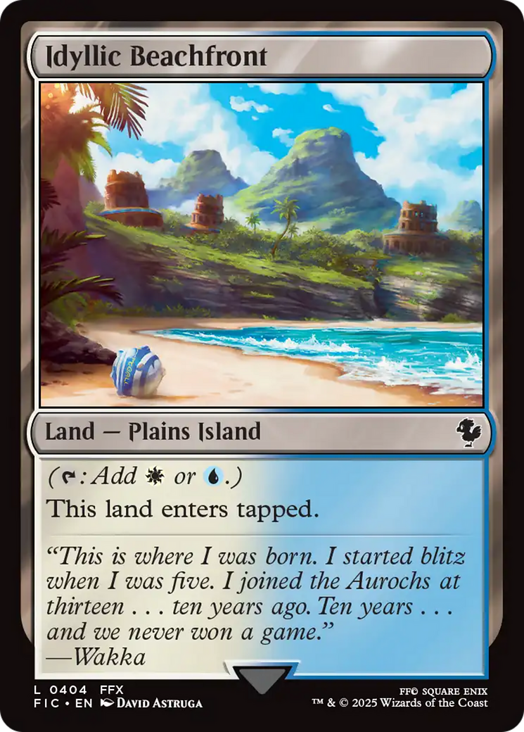 Idyllic Beachfront [FINAL FANTASY Commander] MTG Single Magic: The Gathering | Red Claw Gaming