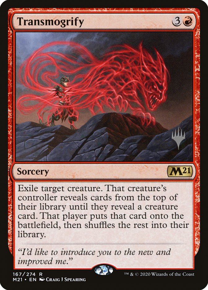 Transmogrify (Promo Pack) [Core Set 2021 Promos] MTG Single Magic: The Gathering | Red Claw Gaming