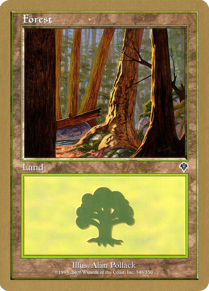 Forest (jt348a) (Jan Tomcani) [World Championship Decks 2001] MTG Single Magic: The Gathering | Red Claw Gaming