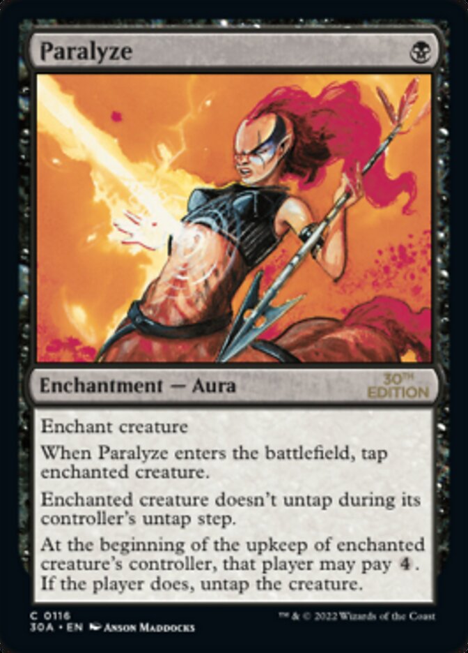 Paralyze [30th Anniversary Edition] MTG Single Magic: The Gathering | Red Claw Gaming