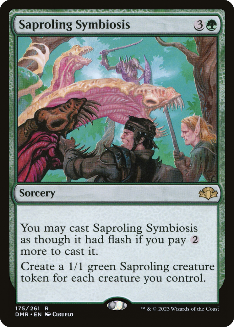 Saproling Symbiosis [Dominaria Remastered] MTG Single Magic: The Gathering | Red Claw Gaming