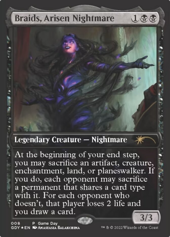 Braids, Arisen Nightmare [Game Day 2022] MTG Single Magic: The Gathering | Red Claw Gaming