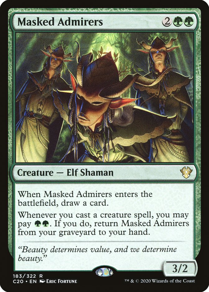 Masked Admirers [Commander 2020] MTG Single Magic: The Gathering | Red Claw Gaming