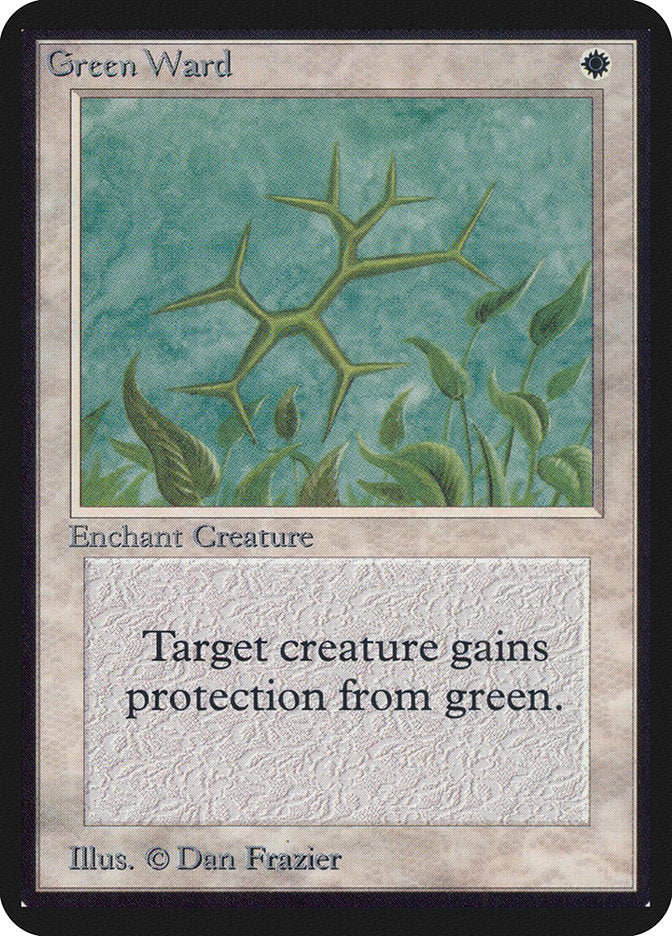 Green Ward [Alpha Edition] MTG Single Magic: The Gathering | Red Claw Gaming