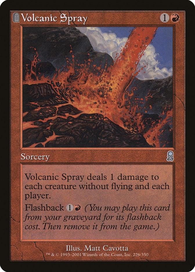 Volcanic Spray [Odyssey] MTG Single Magic: The Gathering | Red Claw Gaming