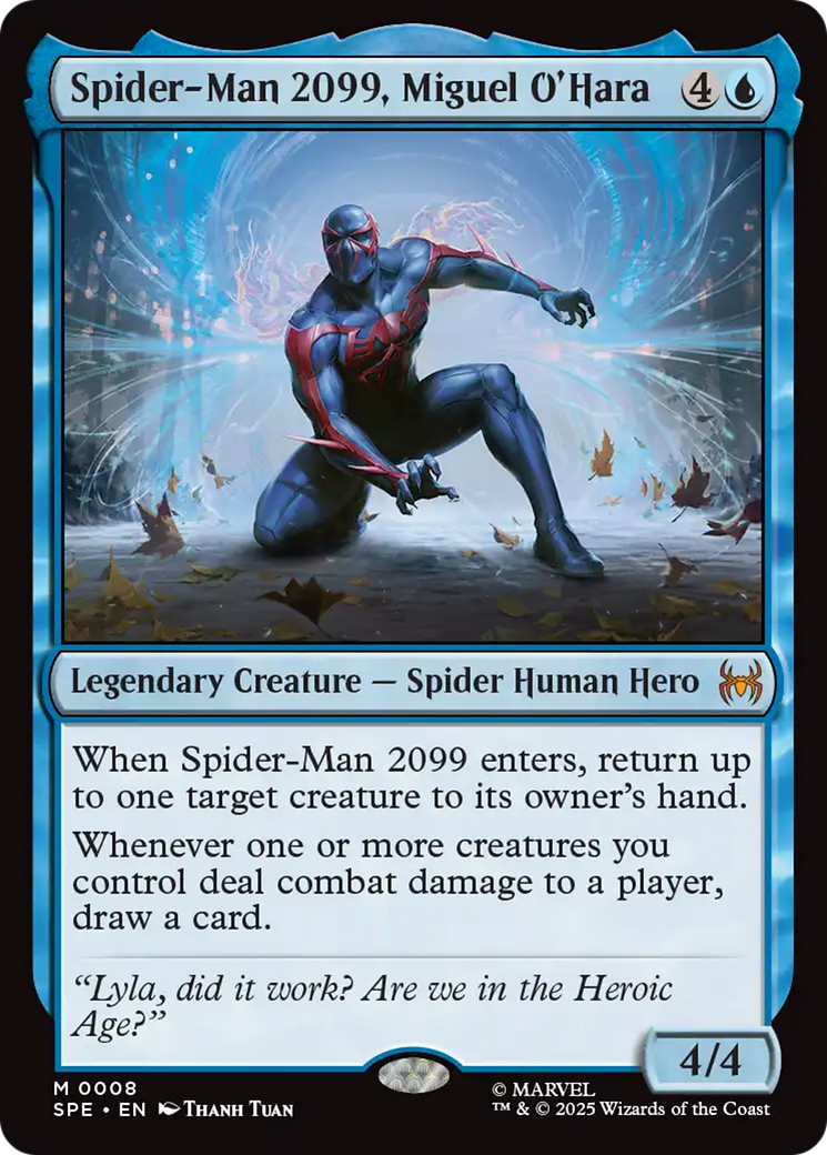 Spider-Man 2099, Miguel O'Hara [Marvel's Spider-Man: Eternal-Legal] MTG Single Magic: The Gathering | Red Claw Gaming