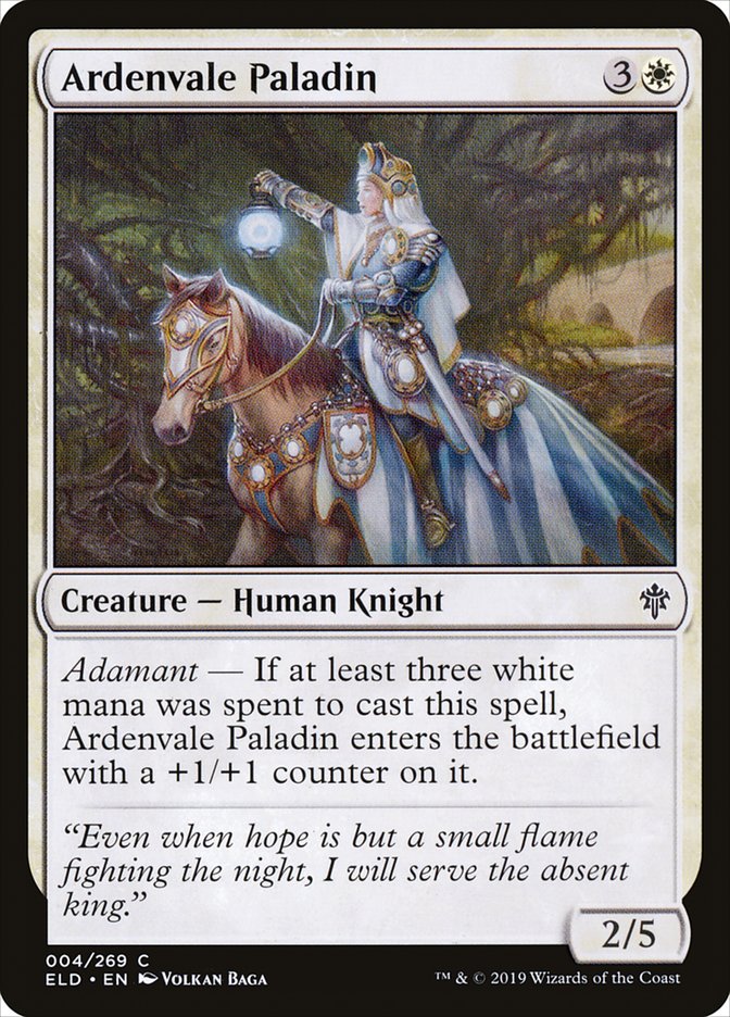 Ardenvale Paladin [Throne of Eldraine] MTG Single Magic: The Gathering | Red Claw Gaming