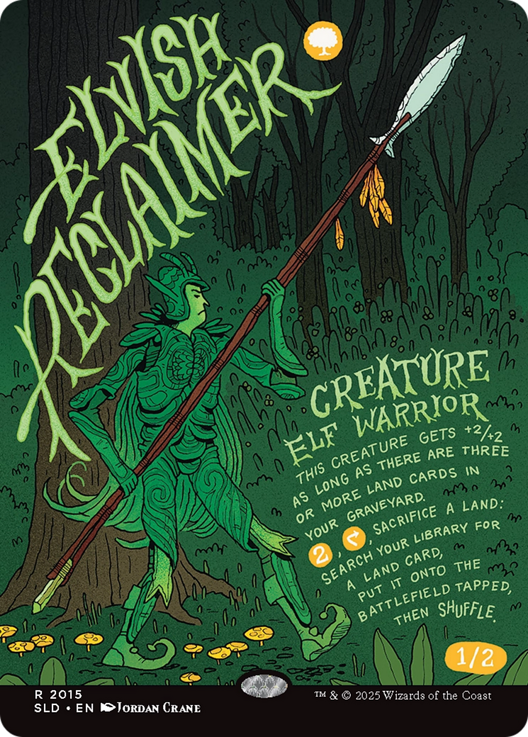 Elvish Reclaimer (Rainbow Foil) [Secret Lair Drop Series] MTG Single Magic: The Gathering | Red Claw Gaming