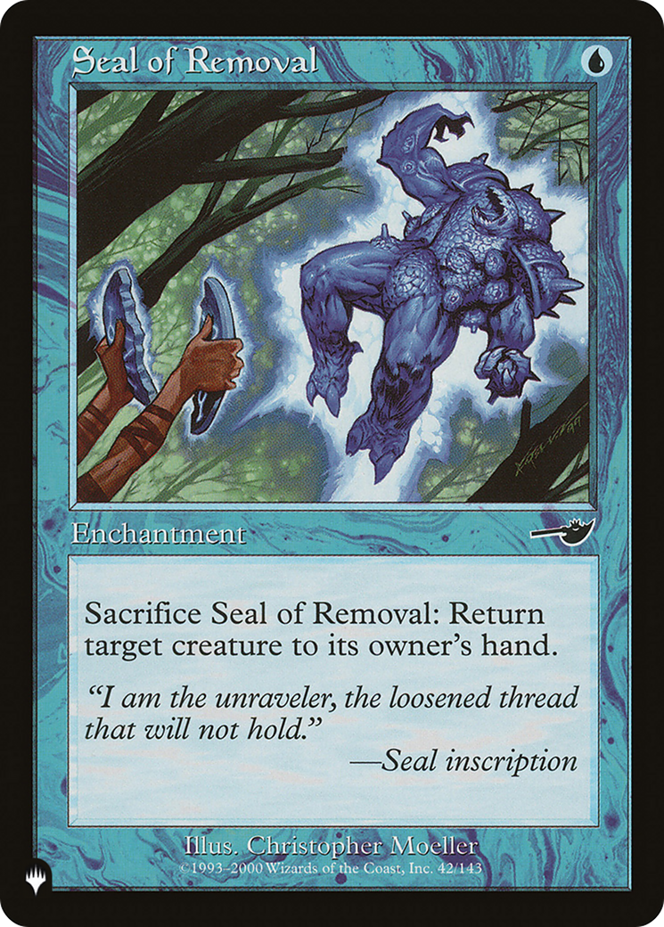 Seal of Removal [The List] MTG Single Magic: The Gathering | Red Claw Gaming