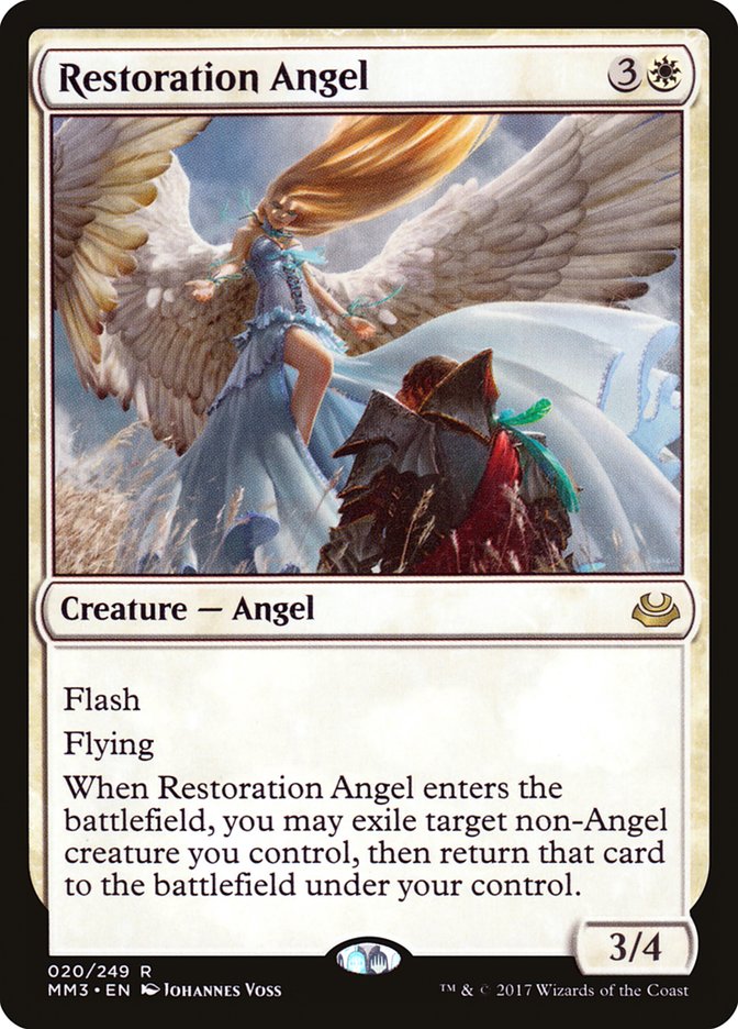 Restoration Angel [Modern Masters 2017] MTG Single Magic: The Gathering | Red Claw Gaming