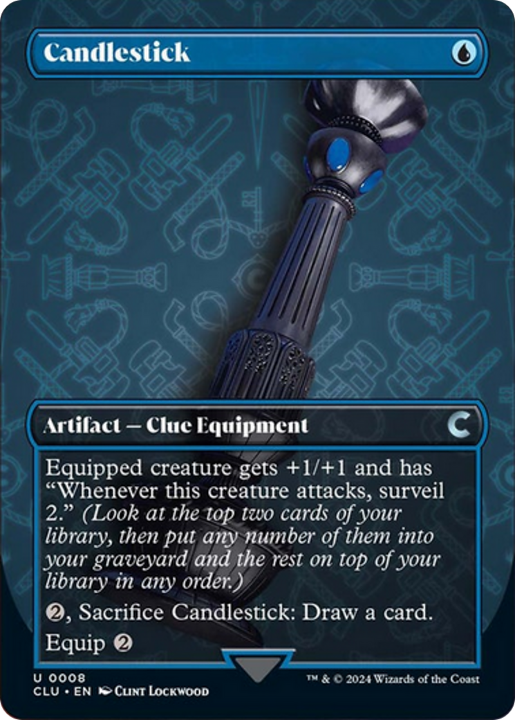 Candlestick (Borderless) [Ravnica: Clue Edition] MTG Single Magic: The Gathering | Red Claw Gaming