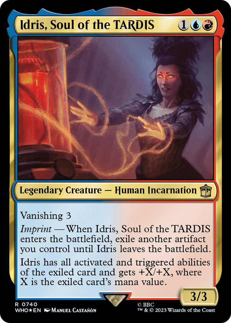 Idris, Soul of the TARDIS (Surge Foil) [Doctor Who] MTG Single Magic: The Gathering | Red Claw Gaming