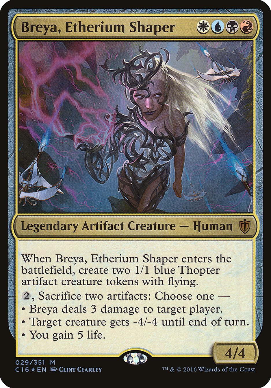 Breya, Etherium Shaper (Oversized) [Commander 2016 Oversized] MTG Single Magic: The Gathering | Red Claw Gaming
