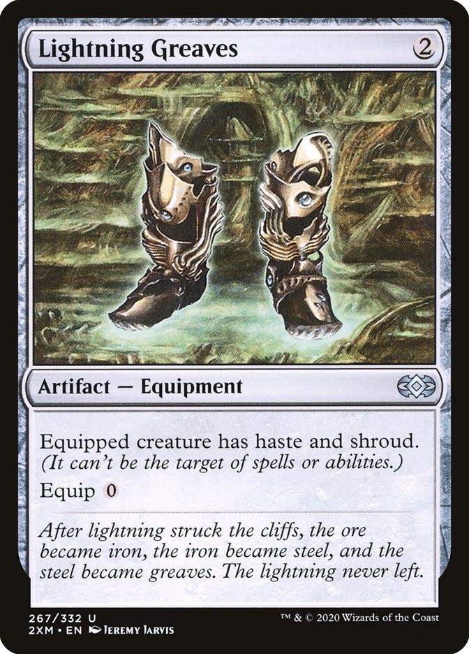 Lightning Greaves [Double Masters] MTG Single Magic: The Gathering | Red Claw Gaming