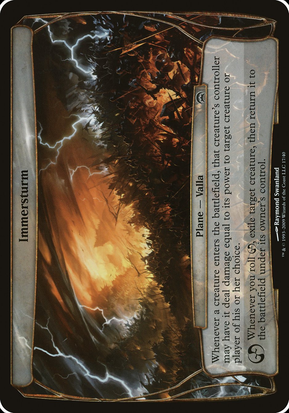 Immersturm (Planes) [Planechase Planes] MTG Single Magic: The Gathering | Red Claw Gaming