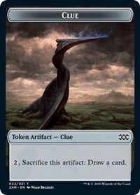 Clue // Golem Double-Sided Token [Double Masters Tokens] MTG Single Magic: The Gathering | Red Claw Gaming