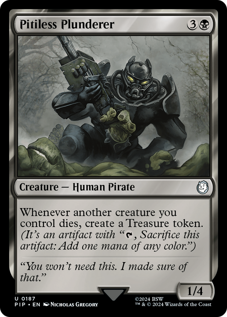 Pitiless Plunderer [Fallout] MTG Single Magic: The Gathering    | Red Claw Gaming