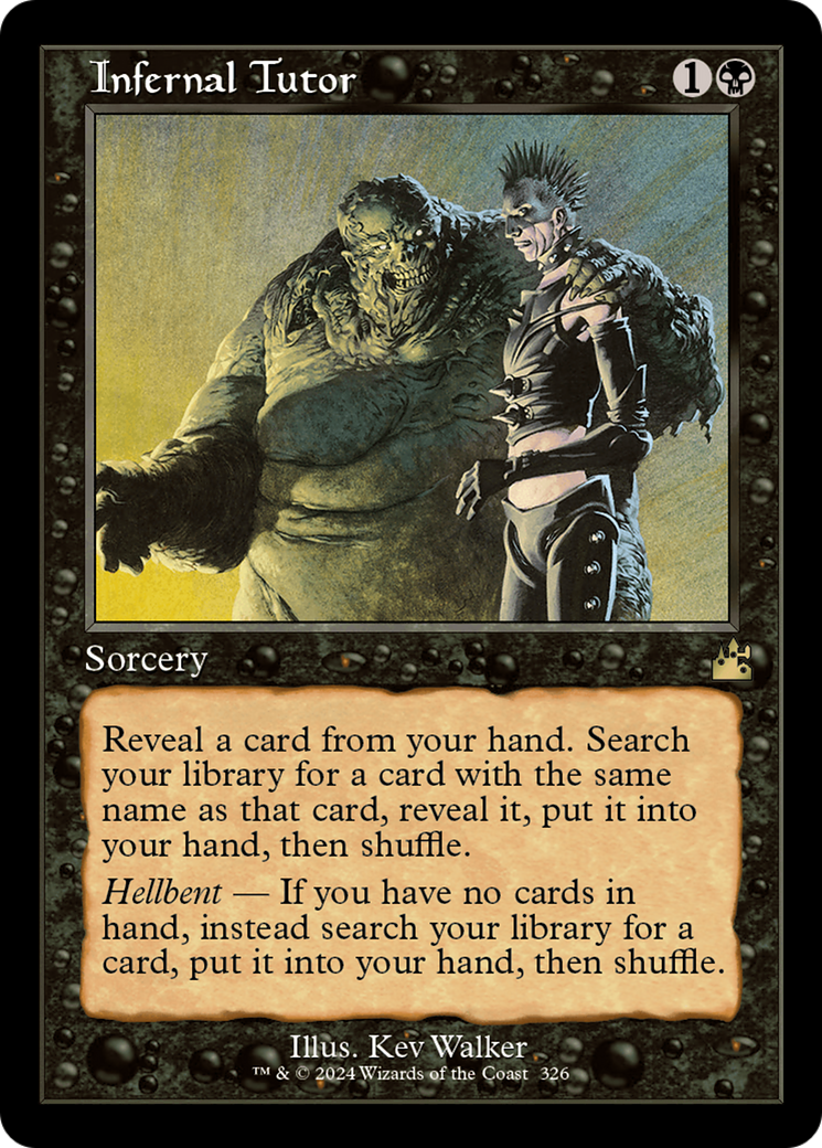 Infernal Tutor (Retro Frame) [Ravnica Remastered] MTG Single Magic: The Gathering | Red Claw Gaming