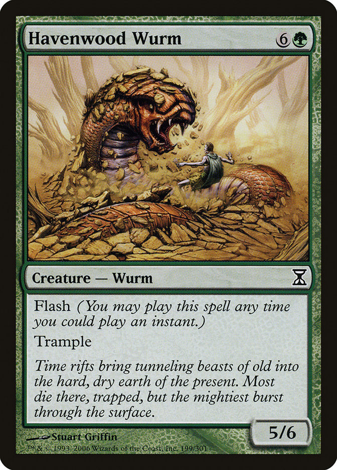 Havenwood Wurm [Time Spiral] MTG Single Magic: The Gathering | Red Claw Gaming