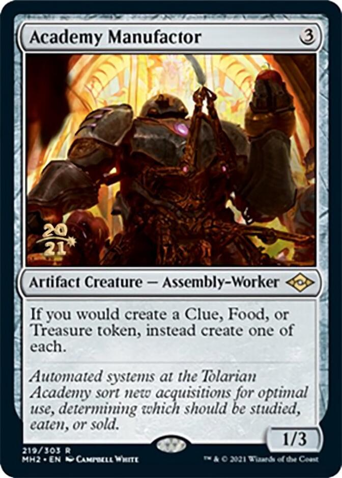 Academy Manufactor [Modern Horizons 2 Prerelease Promos] MTG Single Magic: The Gathering | Red Claw Gaming