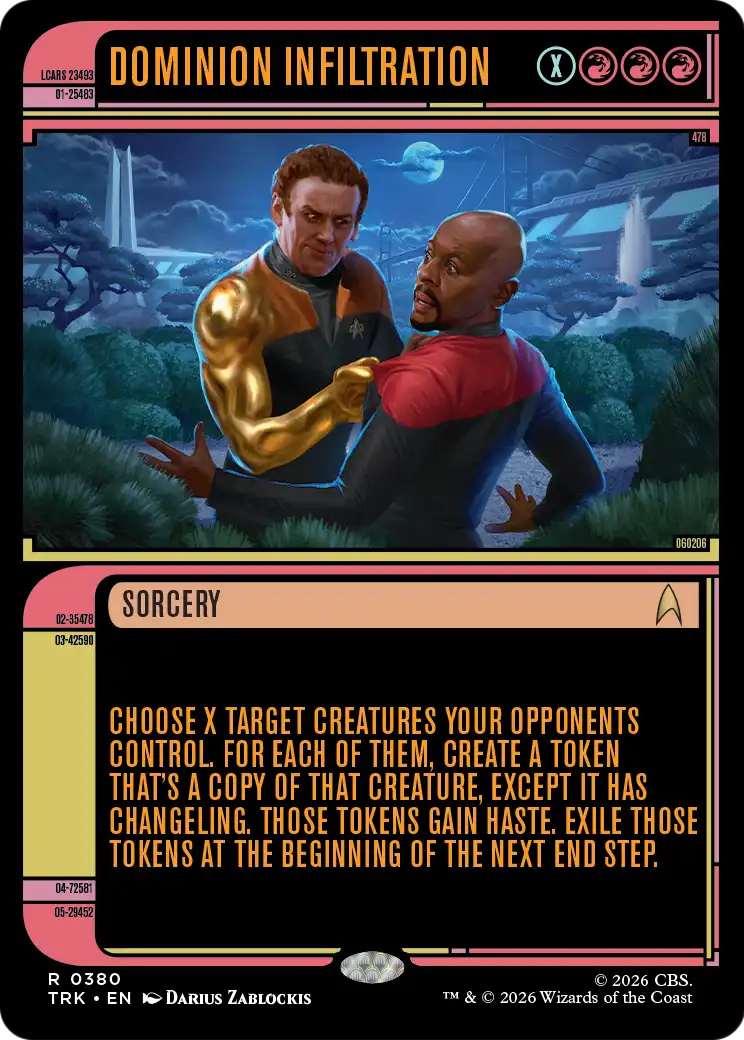 Dominion Infiltration (Showcase) [Star Trek] MTG Single Magic: The Gathering | Red Claw Gaming