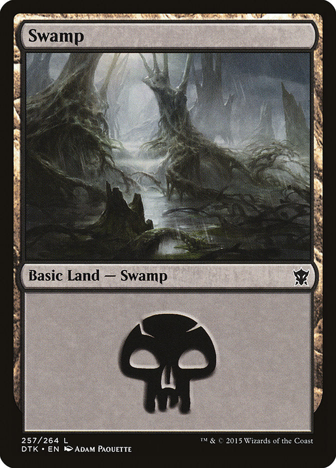 Swamp (257) [Dragons of Tarkir] MTG Single Magic: The Gathering | Red Claw Gaming