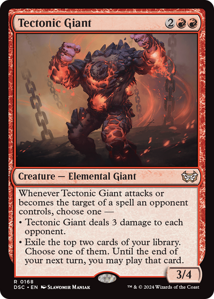 Tectonic Giant [Duskmourn: House of Horror Commander] MTG Single Magic: The Gathering | Red Claw Gaming