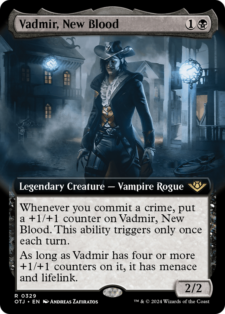 Vadmir, New Blood (Extended Art) [Outlaws of Thunder Junction] MTG Single Magic: The Gathering | Red Claw Gaming