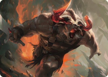 Furious Bellow Art Card [Dominaria United Art Series] MTG Single Magic: The Gathering | Red Claw Gaming