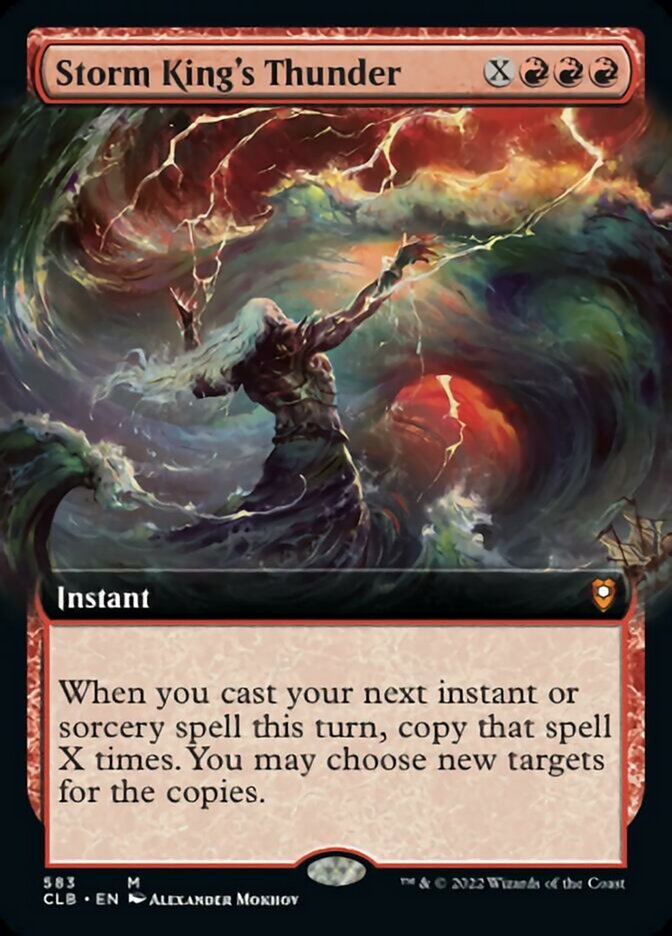 Storm King's Thunder (Extended Art) [Commander Legends: Battle for Baldur's Gate] MTG Single Magic: The Gathering | Red Claw Gaming