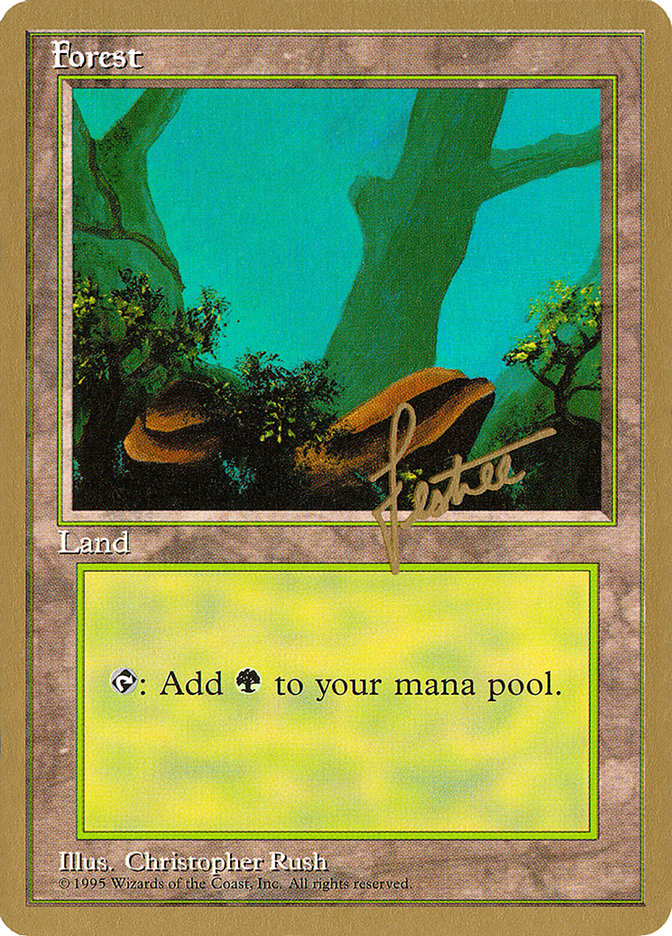 Forest (bl378) (Bertrand Lestree) [Pro Tour Collector Set] MTG Single Magic: The Gathering | Red Claw Gaming