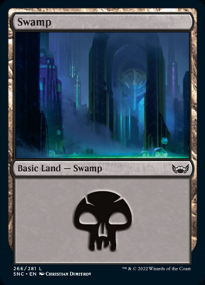 Swamp (266) [Streets of New Capenna] MTG Single Magic: The Gathering | Red Claw Gaming
